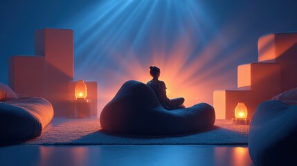 Serene Meditation Photo: Mindfulness, Relaxation, and Wellbeing