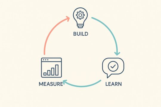 Effective strategies for innovation through the build measure learn framework in a continuous improvement cycle fostering agile methodologies and informed decision making