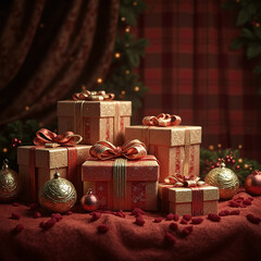 christmas gifts and decorations
