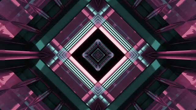 Tunnel video VJ loop seamless wallpaper with vibrant colors creating an engaging motion background experience