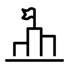 Winner Icon Leadership Symbol Vector