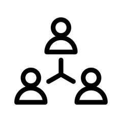 Team Building Icon Leadership Symbol Vector