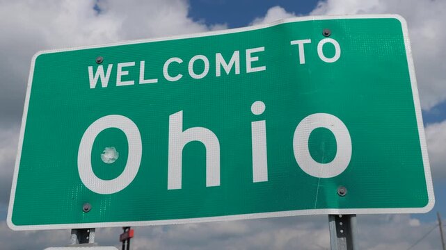 Welcome to Ohio Public Welcome Sign