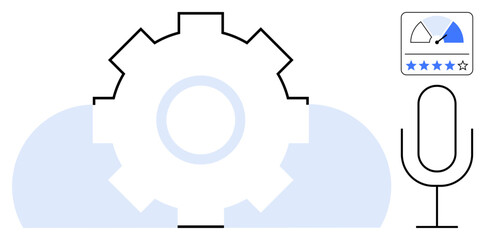 Voice recognition technology. Voice recognition integrated with cloud computing and performance metrics. Voice recognition in digital applications, AI, data analysis, and communication. Suitable