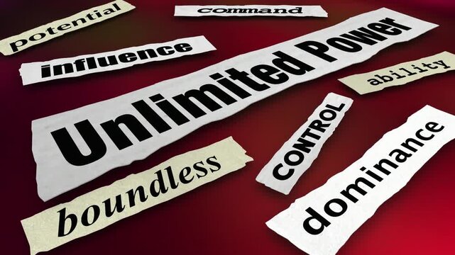 Unlimited Power News Headlines Limitless Unbound Control 3d Animation