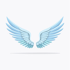 Elegant angelic wings illustration conveying freedom and ethereal beauty of an angel