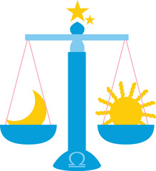 天秤座のイラスト