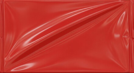 Vibrant Red Plastic Texture with Light Reflections and Smooth Surface.