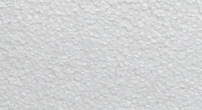 White Styrofoam Texture - A Close-Up of Expanded Polystyrene Material.