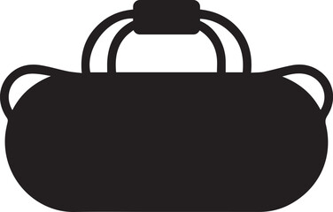 Gym bag silhouette icon