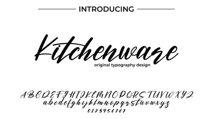 Kitchenware - Elegant Script Font for Smooth Handwritten Design and Creative Typography