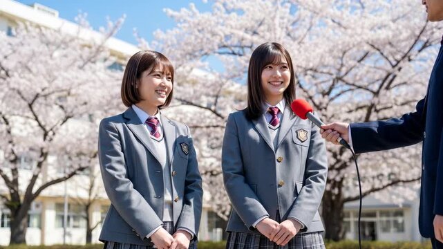 インタビュー　女子高校生・満開の桜の下で語る10代のリアル