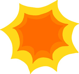 Bright Comic Burst Shapes Set