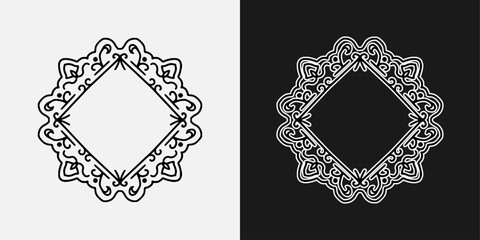 black and white logo for art emblem