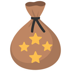 Obraz premium Collection of magical fairy tale elements and icons including pouch vector illustration