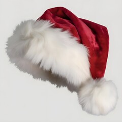 Red Santa Hat on Soft Background