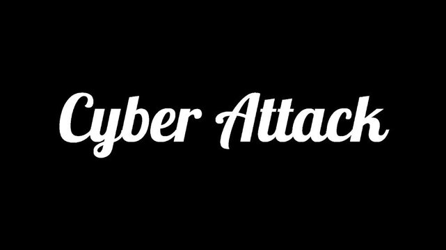Transparent Background Handwriting Text Cyber Attack - Digital Threat and Security Breach.