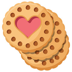 Dessert collection for bakery branding projects isolated vector illustration on white