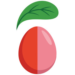 Easter egg vector icon holiday design isolated vector illustration on white background