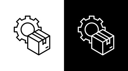 Production White Icon Set Design