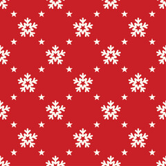seamless pattern decoration with snow flakes