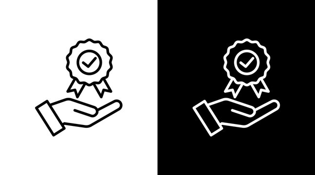 Service White Icon Set Design