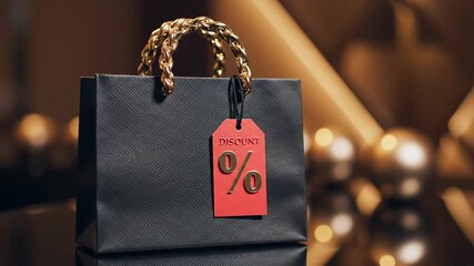 Elegant shopping bag discount sale promotion retail opportunity - Powered by Adobe