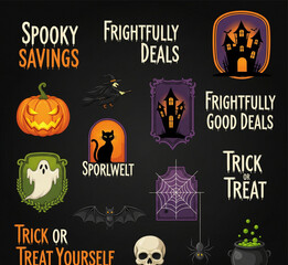 halloween banners set