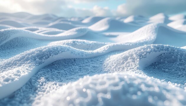 Snow Crystal Close-Up Winter Background - Powered by Adobe