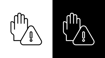 Preventive White Icon Set Design