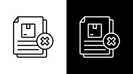 Rejected White Icon Set Design