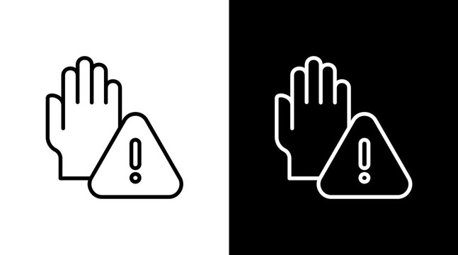 Preventive White Icon Set Design