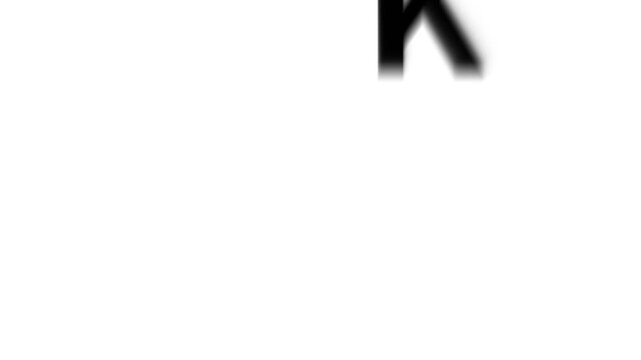 Black 10 K number with shadow effect on white background ten K numeral