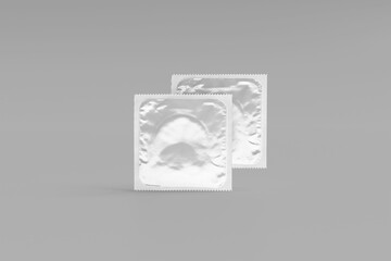 condom packaging display mockup