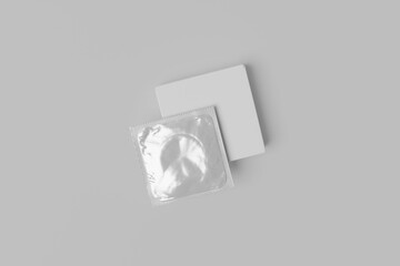 condom packaging display mockup