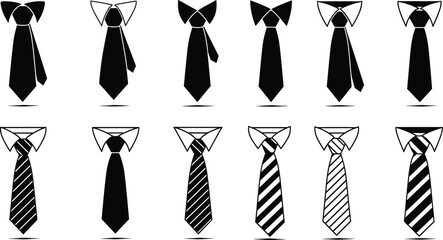 necktie illustration, shirt collar, tie knot, fashion accessory, formal wear, business attire, vector design, style guide, menswear, elegant looknecktie illustration 