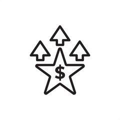 Competitive advantage icon symbolizing market superiority, strategic value proposition, and sustained business growth, representing core corporate strategy, financial success, and market leadership.