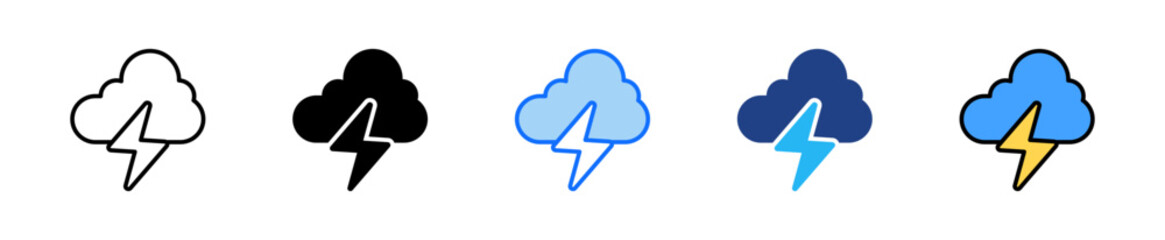 Clean Energy Icon Set Multiple Style Collection