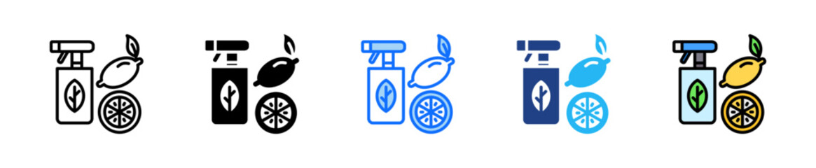 Natural Cleaning Icon Set Multiple Style Collection