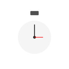 Time is Ticking: Simple, uncluttered image of a clock with the time showing.