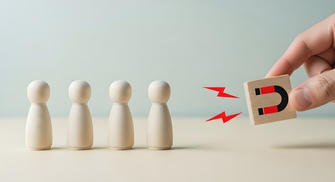 Attracting talent with a magnet concept for recruitment and hiring