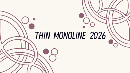 Abstract design featuring interwoven circles and dots on a light background with text overlaying it