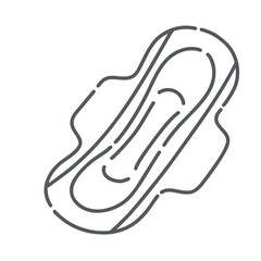 生理用ナプキン（サニタリーパッド）のイラスト：月経・フェムテック・女性のヘルスケア