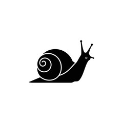 Snail Silhouette A Simple and Elegant Design of a Snail.