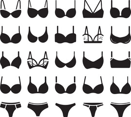 silhouette Bra and panty silhouette design