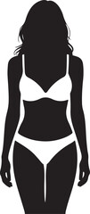 silhouette Bra and panty silhouette design