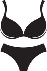 silhouette Bra and panty silhouette design