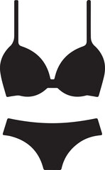 silhouette Bra and panty silhouette design