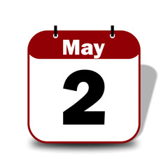 2 May Date Calendar