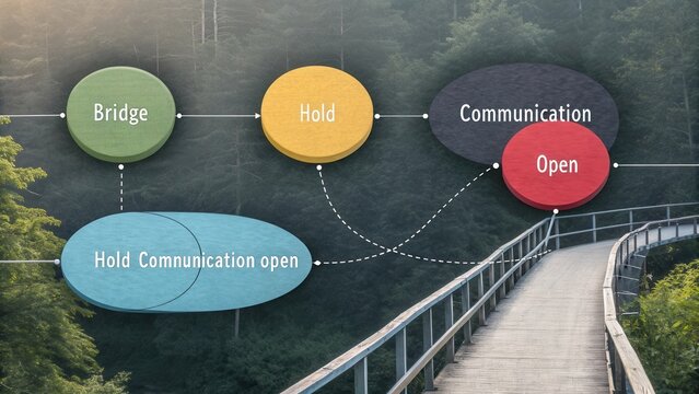 Conceptual illustration of bridge design symbolizing open communication and connection in business and personal relationships.